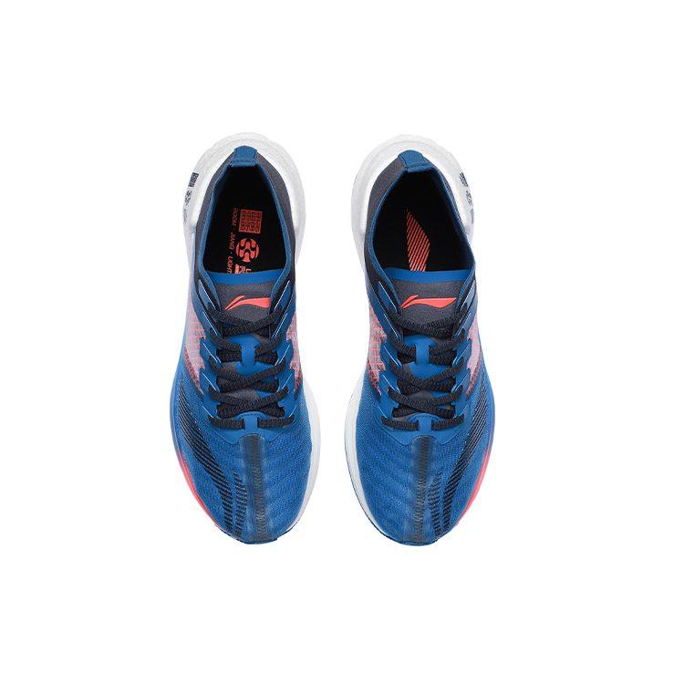 Li Ning Shadow Essential Кроссовки для бега Мужские Низкие Синий/Оранжевый ARHR121-4