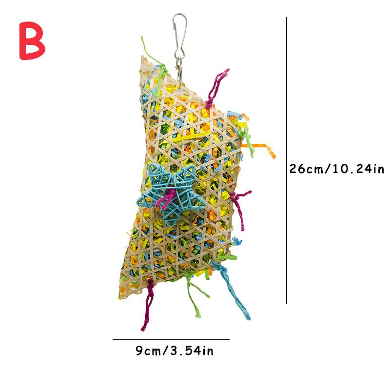 Игрушка-измельчитель попугаев, сухая антикусательная игрушка для клетки попугая, жевательная игрушка с колокольчиком, игрушки для попугаев и аксессуары для птиц для домашних животных