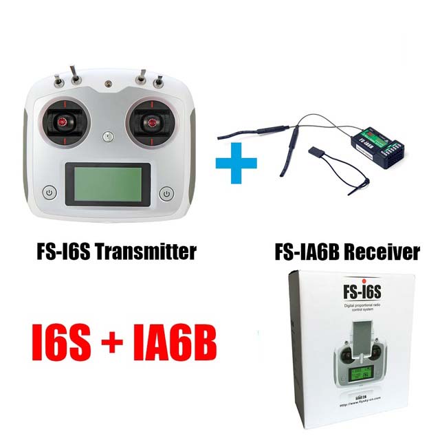 Flysky FS-I6S FS I6S 10CH 2.4G RC Quadcopter Transmitter Controller Set w/Receiver FS-iA6B or FS-IA10B w/Change Mode Gift