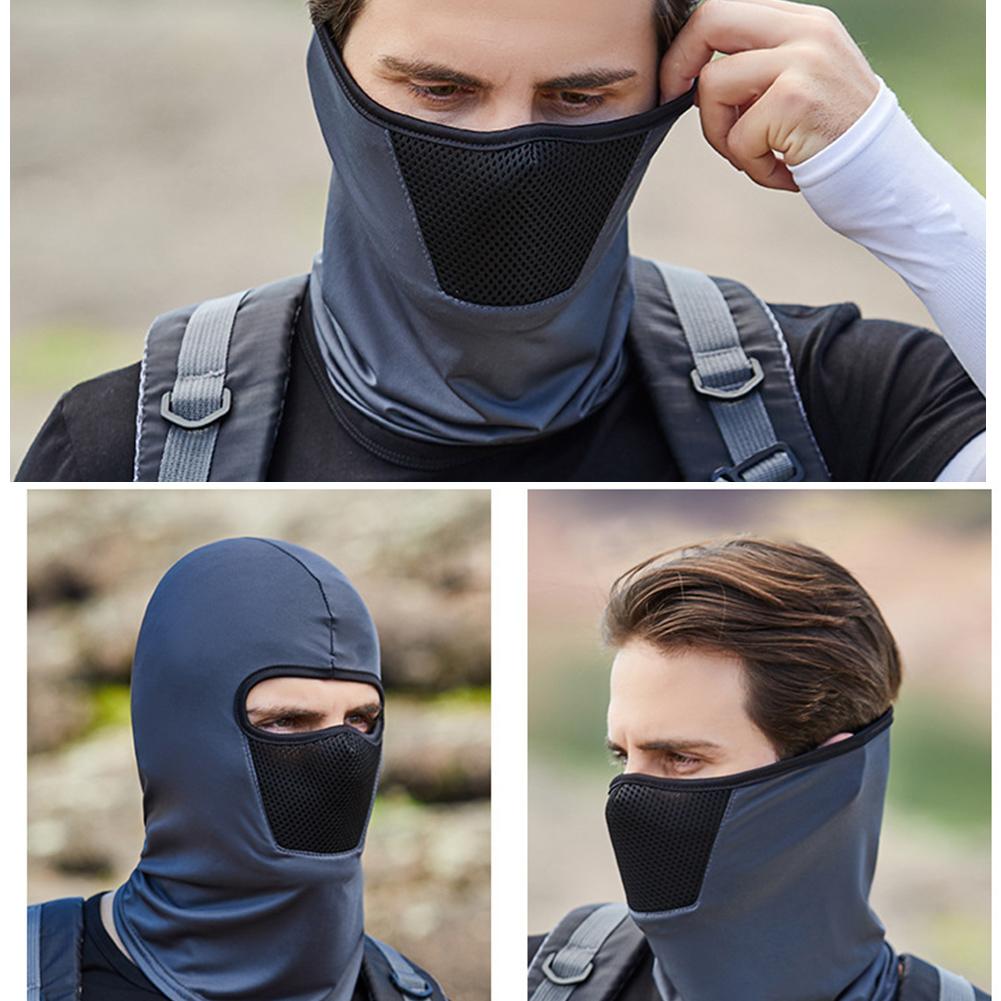 Мужская маска для пешего туризма и велоспорта, шарф, дышащая, для шеи, спортивная защита от ультрафиолета, летняя маска для лица Mo F6E5