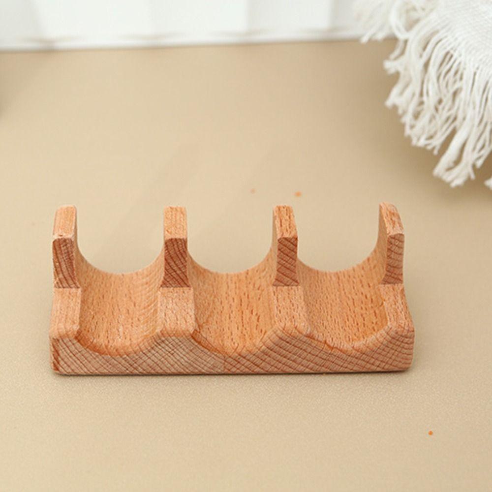 Japanese Style Wooden Sushi Rack 1/2/3/4/5 Slots Sushi Maker Holder Sushi Serving Tray Store