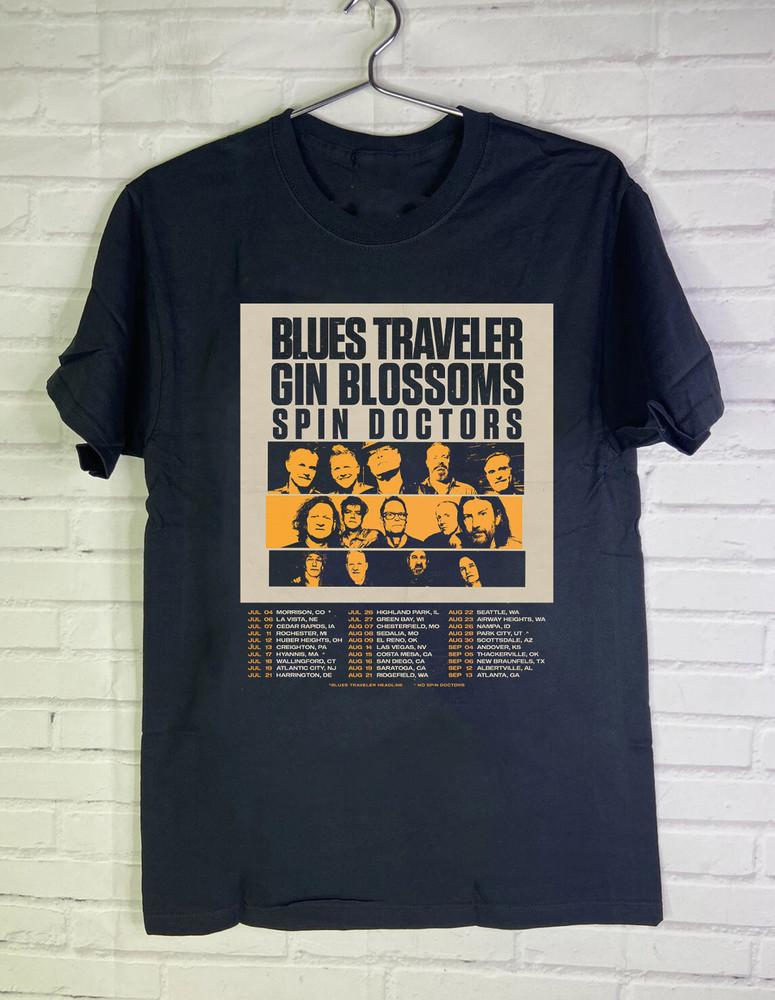 Blue Traveler Gin Blossoms Spin Doctors On Tour 2025 Full Size S-5XL OM9 Unisex T-Shirt