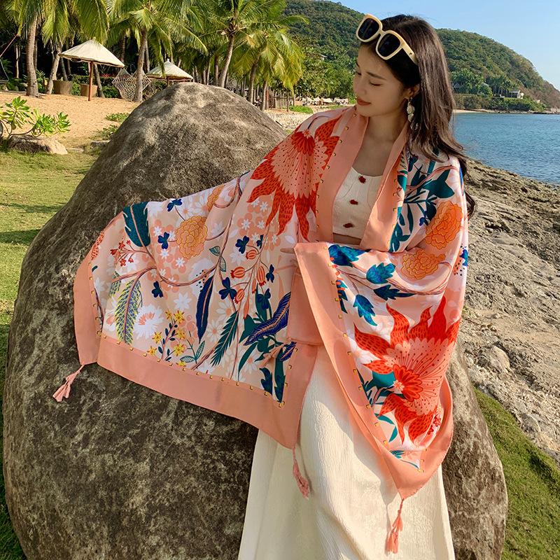 180*90см Дорожные Пляжные Солнцезащитные Шарфы для Женщин Бикини Большой Парео Шарф Бразильский Купальник Пляжная Накидка Шали