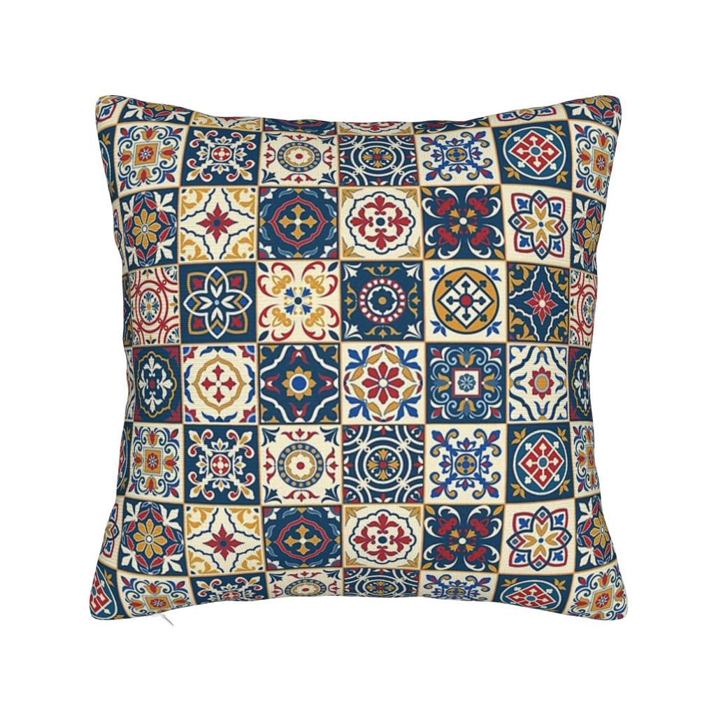 Moroccan Bloom Mandala Square Pillowcases Polyester Bed Car Cushion Cover Creative Decor Pillow Cover 4545