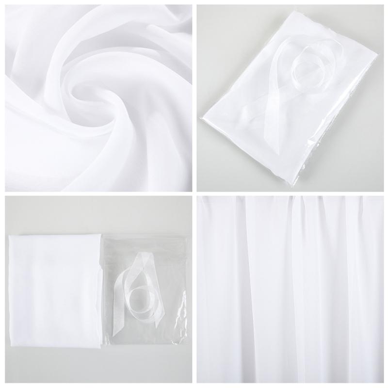 Горячие, шифоновые скатерти с 2 белыми лентами, украшения для свадебной вечеринки, романтического свадебного приема (