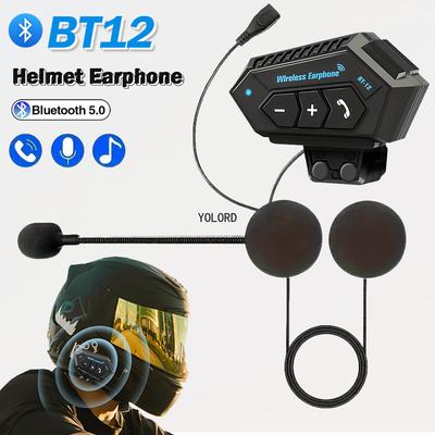 Аксессуары для мотоциклетного шлема Интерком-шлем BT Беспроводной моторный стереофонический интерфон Handsfree с микрофоном-снижением