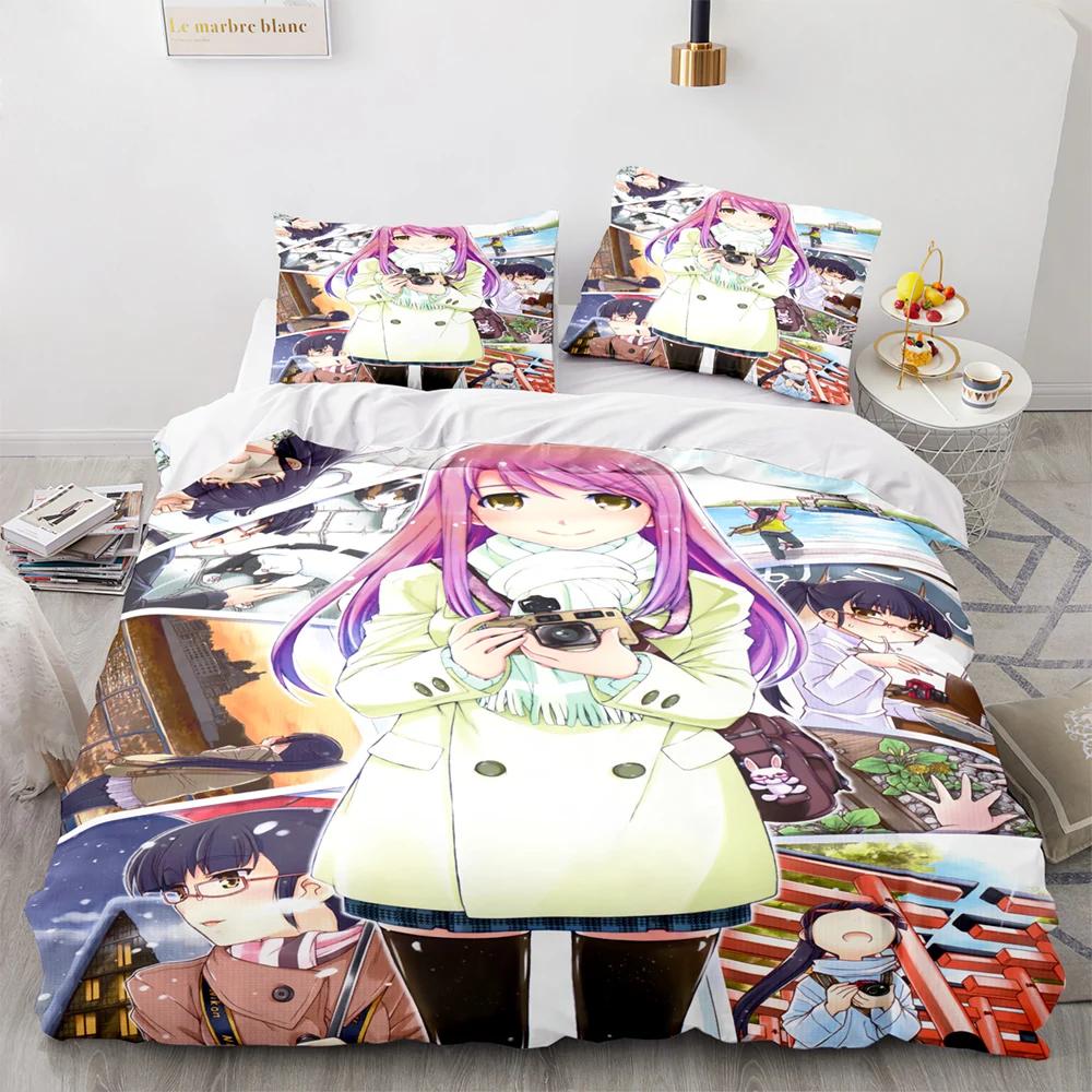 3D Printed Kawaii Girl Bedding Set Anime Sexy Girl Duvet Cover Double Twin Full Queen King Adult Kids Bedclothes Quilt Cover