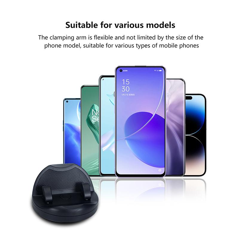 Держатель телефона на приборную панель автомобиля, временная парковка, номерной знак автомобиля, держатель телефона, вращающийся на 360 градусов, липкая противоскользящая накладка, автомобильный держатель для сотового телефона