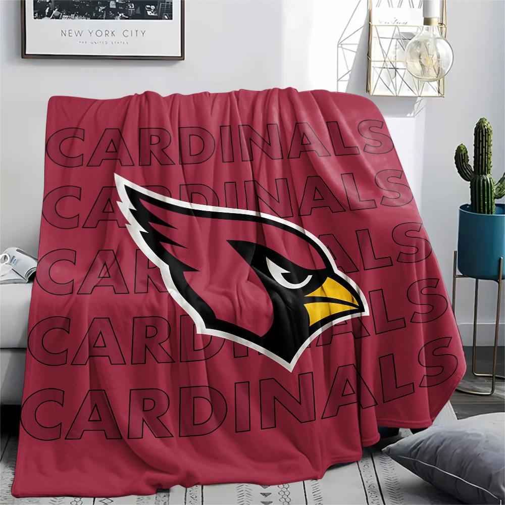 Arizona Cardinals Print Flannel Blanket, High quality Comfortable for All Seasons, Home Decor, Warmth and Comfort, Perfect for Christmas Gifts