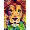 Diamond Painting Color Lion Diamond Embroidery Full Drill Round Cross Stitch Kit Handmade Rhinestone