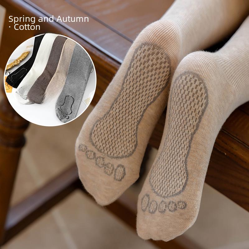 Velvet-Lined Girls' Cotton Pantyhose - Warm, Thick Leggings