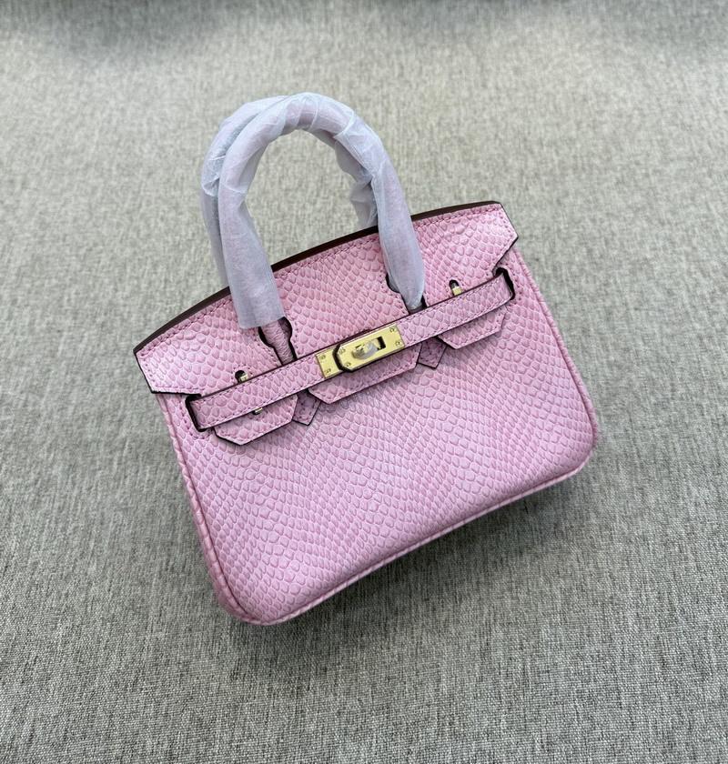 2025 Новая женская сумка из натуральной кожи с рисунком под змею из коровьей кожи 20 Mini Platinum Bag Ручная сумка на одно плечо с диагональным поперечным ремешком