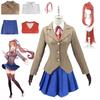 Аниме Клуб Романтики Monika Косплей Костюмы Sayori Yuri Natsuki Хэллоуин Костюмы для Женщин Платье Vestido Одежда