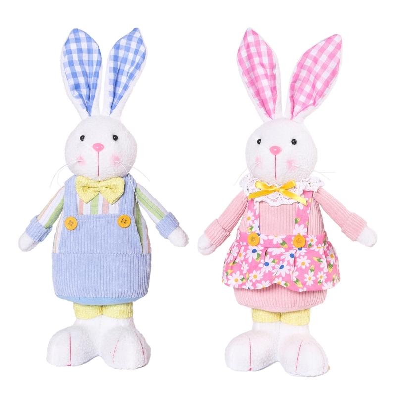 Festival Rabbit Gnoems Ornament Lovely Easters Gnomes Rabbit Ears Plush Decoration Ideal for Holiday Parties and Gifts