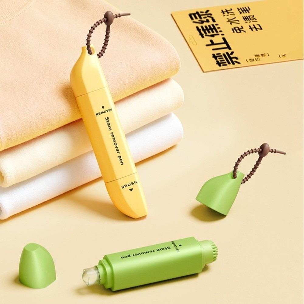 Banana Shapen Oil Remover Stick Dual-Head Emergency Stain Remover Travel Use