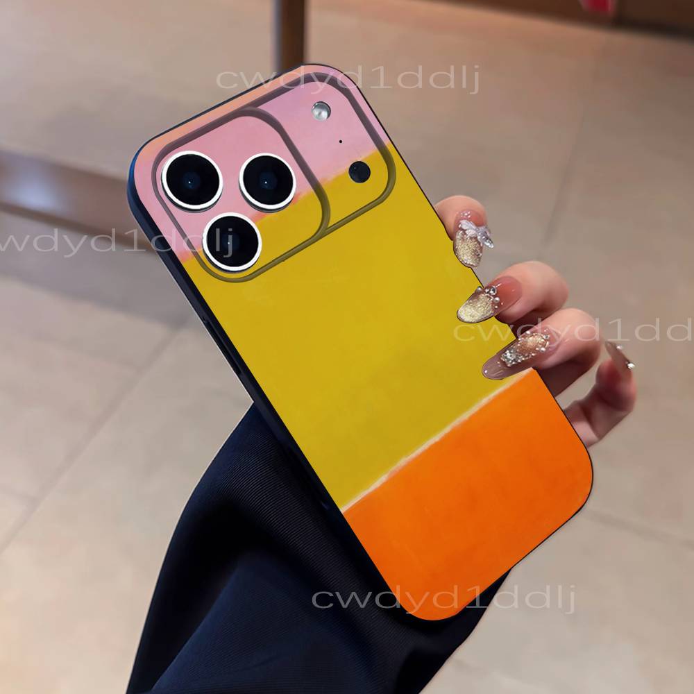 M-Mark Rothko Art Paintings Phone Case For iPhone 17,16,15,11,12,14,13 Pro Max Mini XS,XR,7 Plus 16E Air Soft Covers Fundas