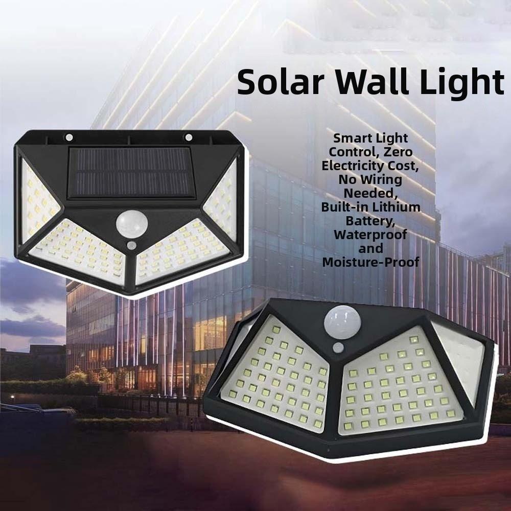 IP65 Waterproof Motion Sensor Light 100 LED Beads Solar Lamp Solar Street Lights Wall
