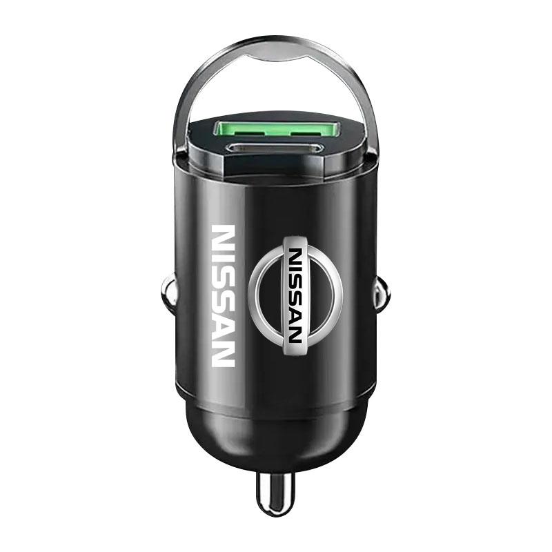 1 шт. Автомобильное зарядное устройство USB Type-C Адаптер быстрой зарядки Автоаксессуары Для Nissan Nismo Almera Tiida Juke Teana Qashqai 350Z 370Z GTR