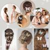 Pearl Tulle Butterfly Hair Clips, Fairy Side Hair Barrettes, Women Girls Forest Wedding Photo Hair Accessories 6 Pack