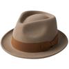 Шляпа из австралийского шерстяного фетра Wide M [Reck Hatter], Федора, Поля, Мужская шляпа, Размер, Осень/Зима, RH-104, Бежевый,