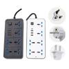 6 AC Sockets & 3 USB Outlet Power Strip Multiprise Smart Home Universal Plug  Charge