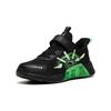 Anta Trendy Breathable Comfortable Versatile Non-Slip Wear-Resistant Low-Top Kids Running Shoes Kids Sneaker Black Green 312315578-4