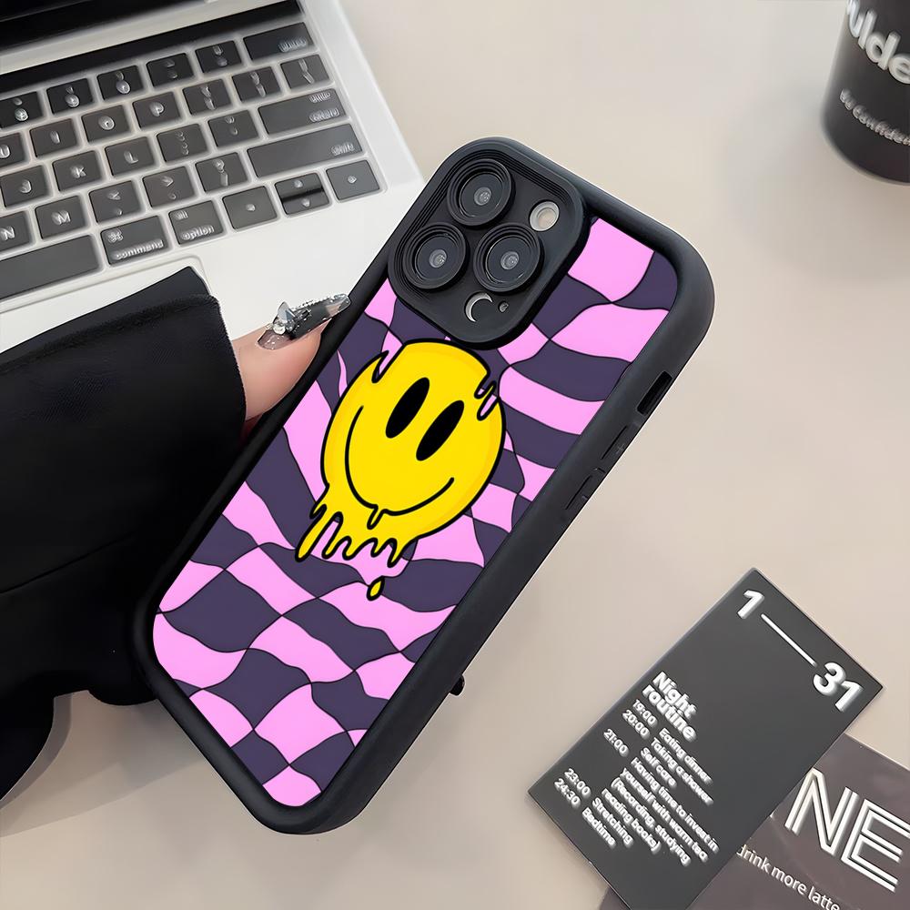 Красочный датский чехол-смайлик для телефона iPhone 17 Air 16 E 15 14 Plus 13 12 11 Pro Max Силиконовый мягкий чехол