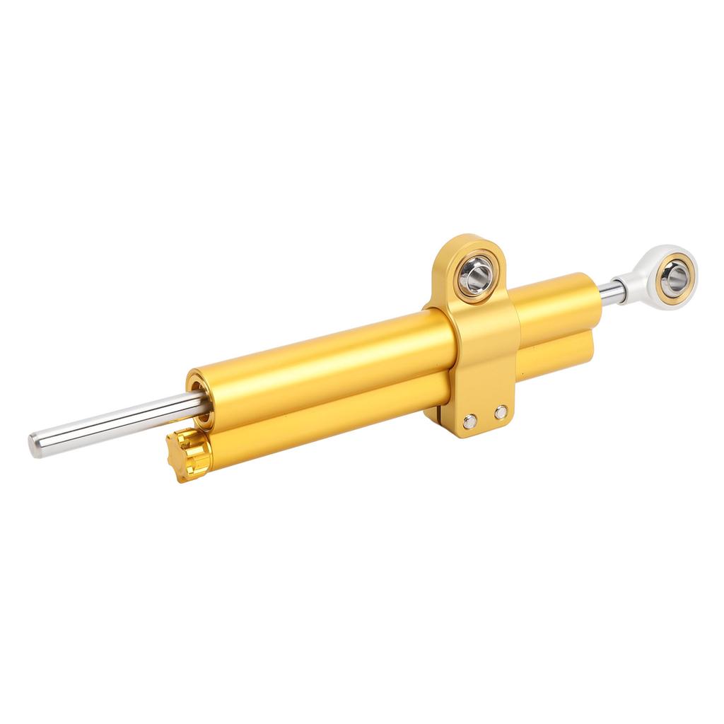 Motorcycle Steering Damper Stabilizer Adjustable Enhances Stability Increases Safety Universal Fit for Motorbikes Gold