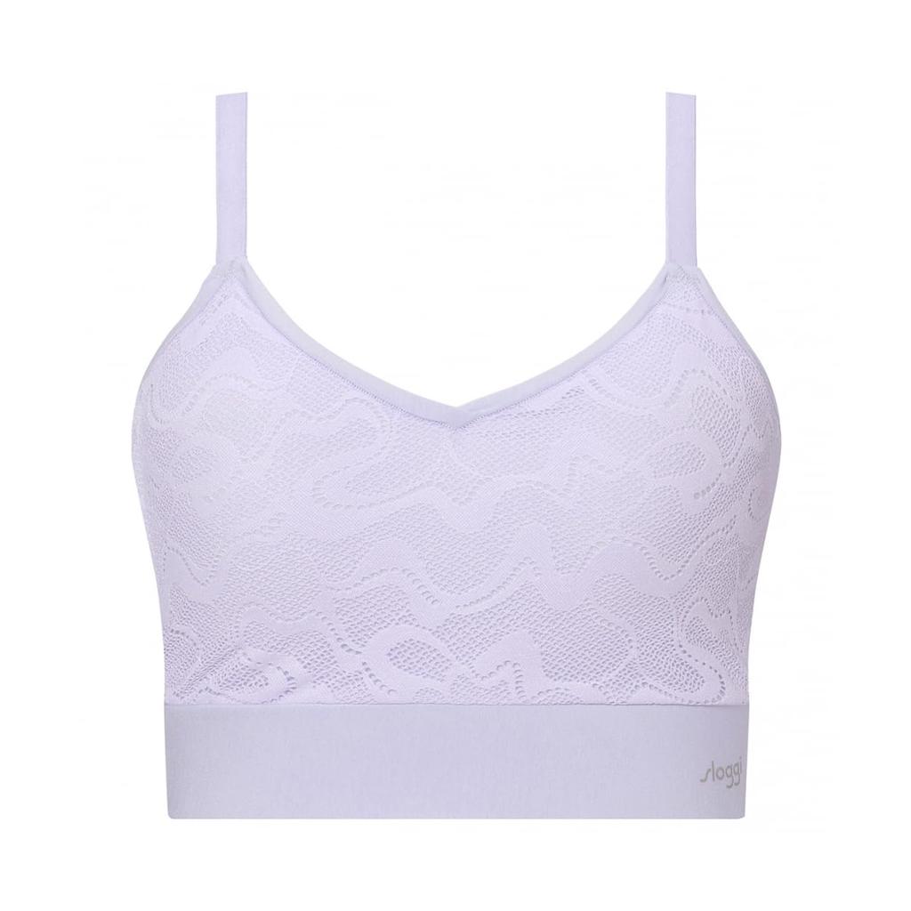 Triumph Sloggi Go All-Round Race Cupped Half Top, Large, 3554 (Hyacinth), Sizes LL3L