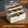 Multilayer Transparent Tool Storage Box for Electricians – Large Capacity Household Hardware Organizer