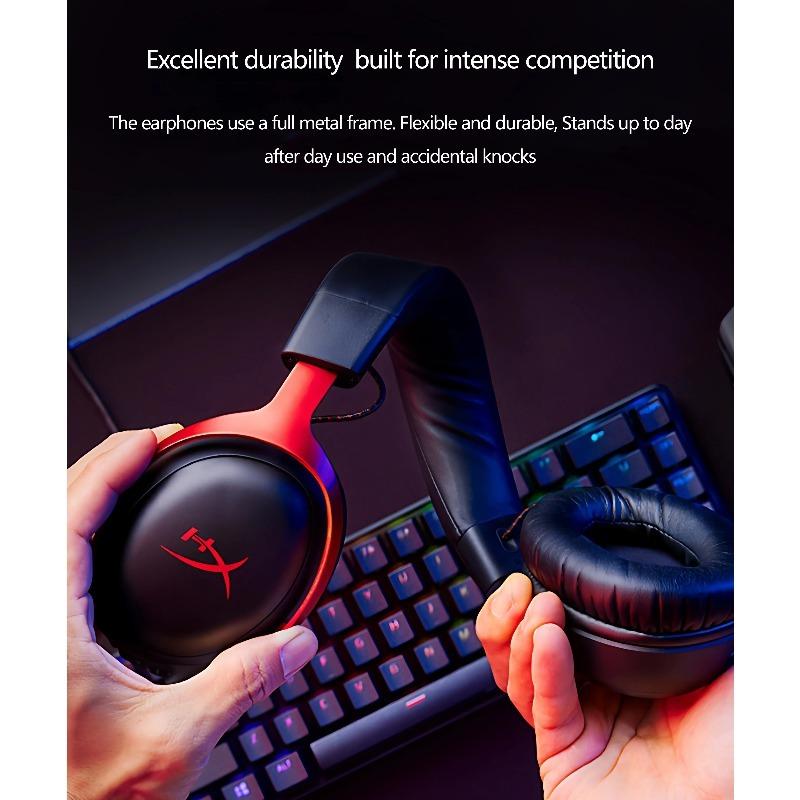 HYPERX Игровая гарнитура Cloud II Hi-Fi 7.1 объемный звук/съемный микрофон/USB звуковая карта для ПК PS проводные игровые наушники Cloud 2