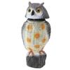 Fake Owl Statue Plastic Owl Bird Deterrents Scarecrow Owl Decoy with Shaking Head Bird Repel for