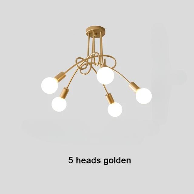 Modern Minimalist Chandelier Creative Branch-Shaped Ceiling Light for Hotel Restaurant Living Room Kitchen Bedroom Decor Light