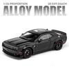1/24 Dodge Challenger Hellcat Redeye SRT Alloy Sports Car Model Scale Car Diecast Metal Vehicle Sound and Light Childrens Toy Gifts