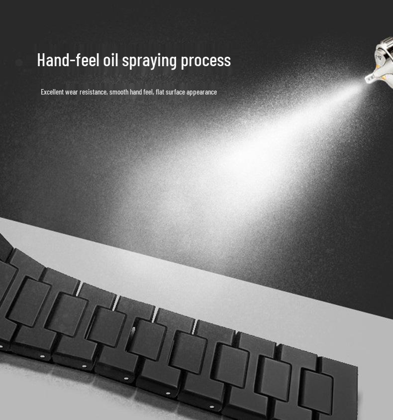 Matte Black Quartz Watch with Middle Eastern Style