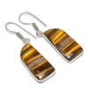Tiger Eye Handmade 925 Sterling Silver Jewelry Earring 1.65" m9H18