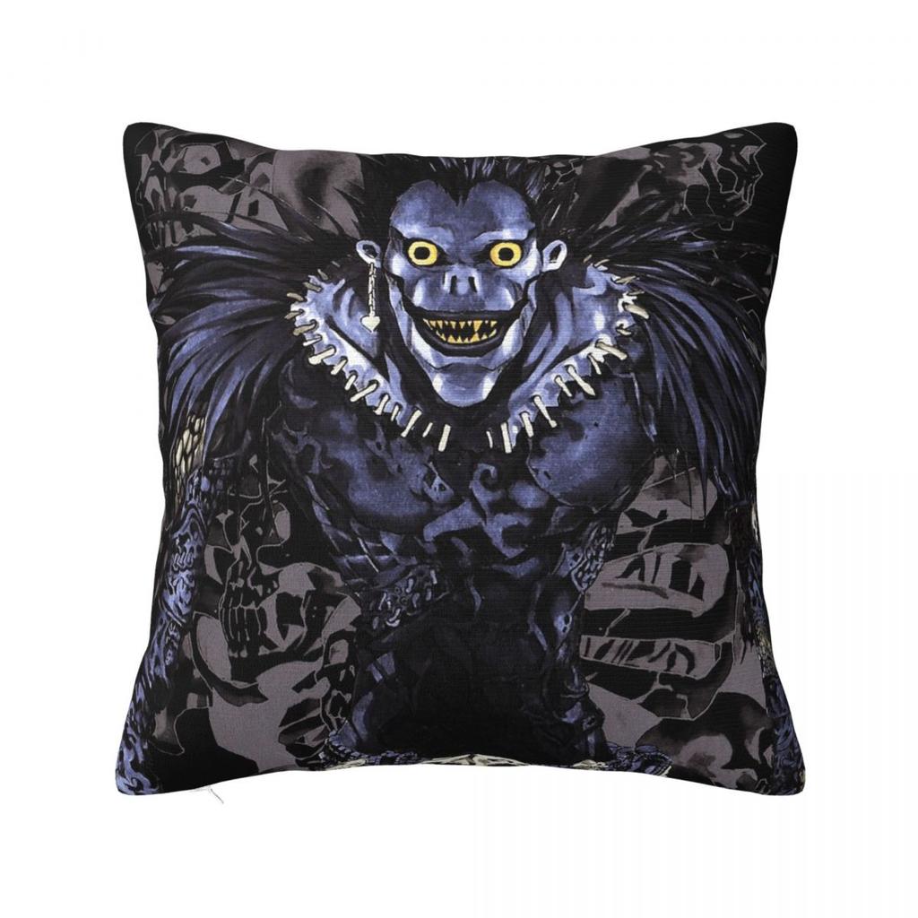 Anime Death Note Light Yagami Square Pillow Case Shinigami Cushion Covers Awesome Zippered Decor Pillowcase For Home 18"X18"