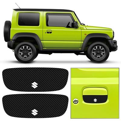 Maplewoodcar Дверная защита для Suzuki Jimny Аксессуары Jimny Защита автомобиля Крышка дверной ручки Специальный логотип Jimny Sierra Защитная накладка на дверную ручку Внешняя часть