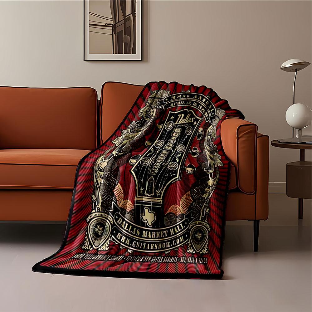 Dallas Guitar Festival Blanket for all seasons blanket lunch break throw gift