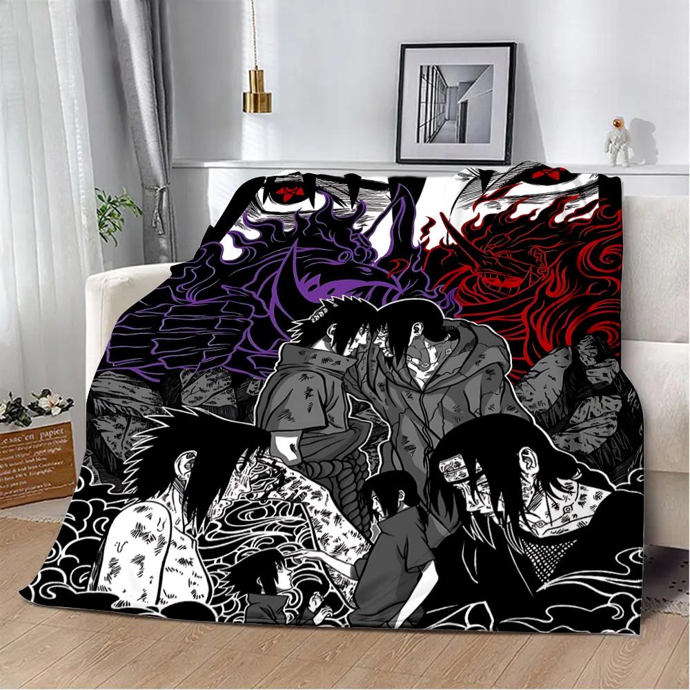 Uzumaki Uchiha Sasuke Itachis Printed Blanket Picnic Blankets Warm Blanket Soft and Comfortable Blanket Home Travel Birthday