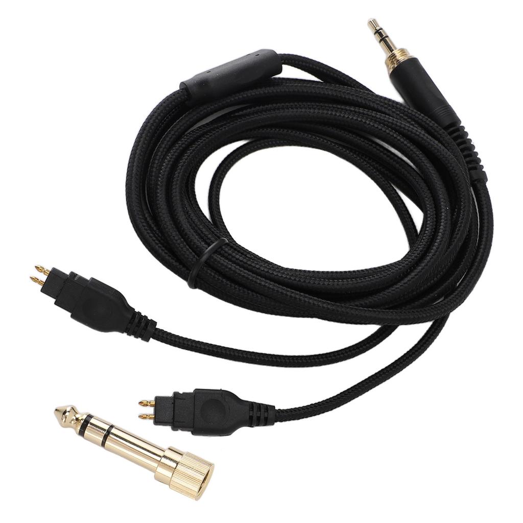 3.5mm Headphone Cable 6.56FT PVC Headphone Replacement Cable with 6.35mm To 3.5mm Adapter for HD580 