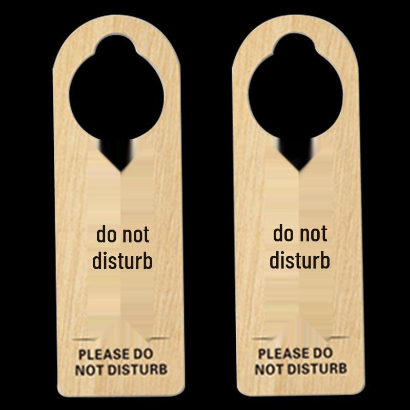 Wooden Do Not Disturb Hanging Door Sign