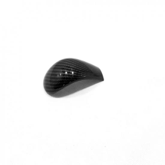 For Nissan Versa -2024 ABS Carbon fiber look Gear Shift Knob Cover Trim 1PCS