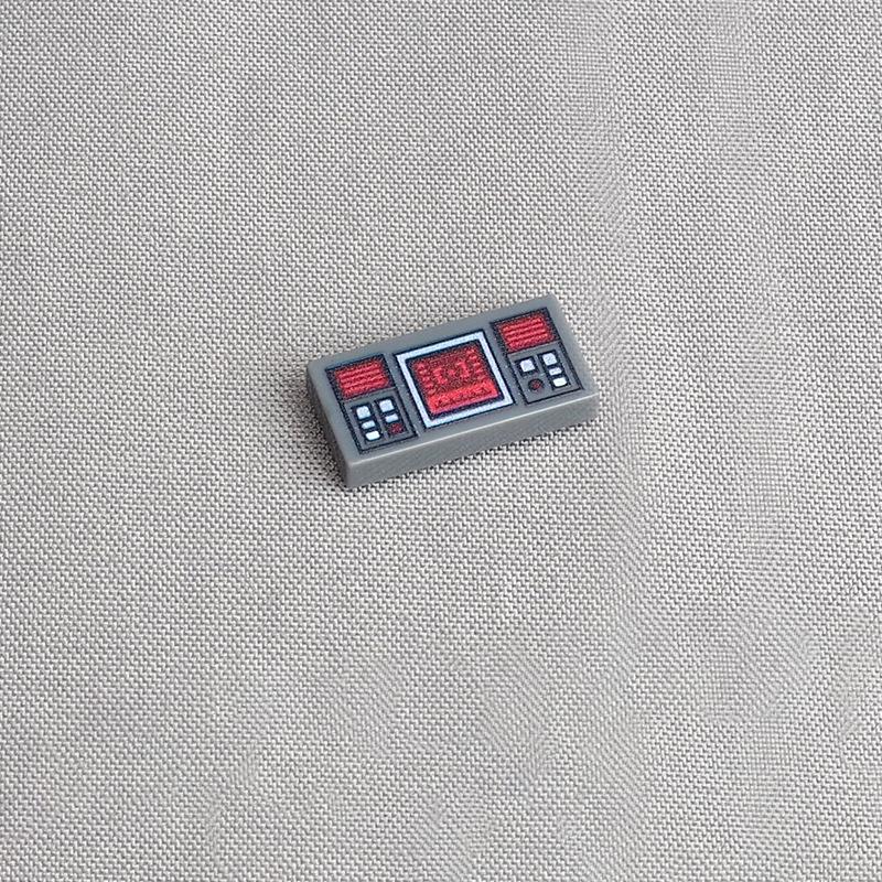 Non-Toxic Moc 10Pcs Printed 3069 1X2 3069 Target Screen Pattern Machine Building Blocks 3069Pb0777 Bricks Particle Diy Toys Children Gifts