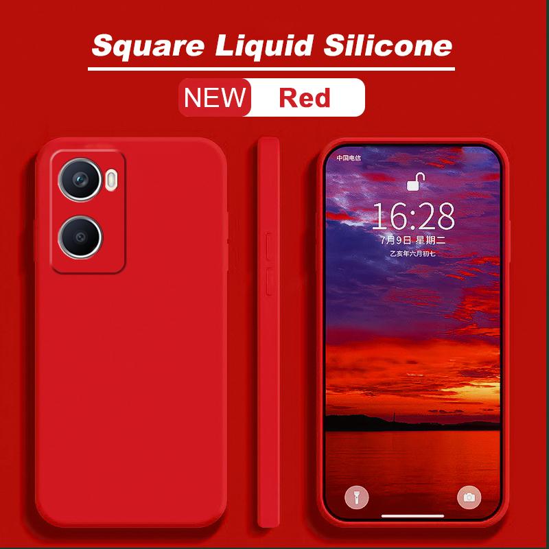 Роскошный жидкий силиконовый чехол для OPPO A15 A15S A18 A38 A58 A53 A52 Reno 10 5G A57 A77S A76 A78 A57S A96 4G 5G квадратный чехол