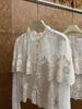 SE Дизайнерская кружевная рубашка Весна 26: Двухслойный, прозрачный, с цветочной вышивкой, кардиган-накидка