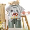 Children's Casual Short-sleeved Summer Cotton T-shirt Set for Boys and Girls