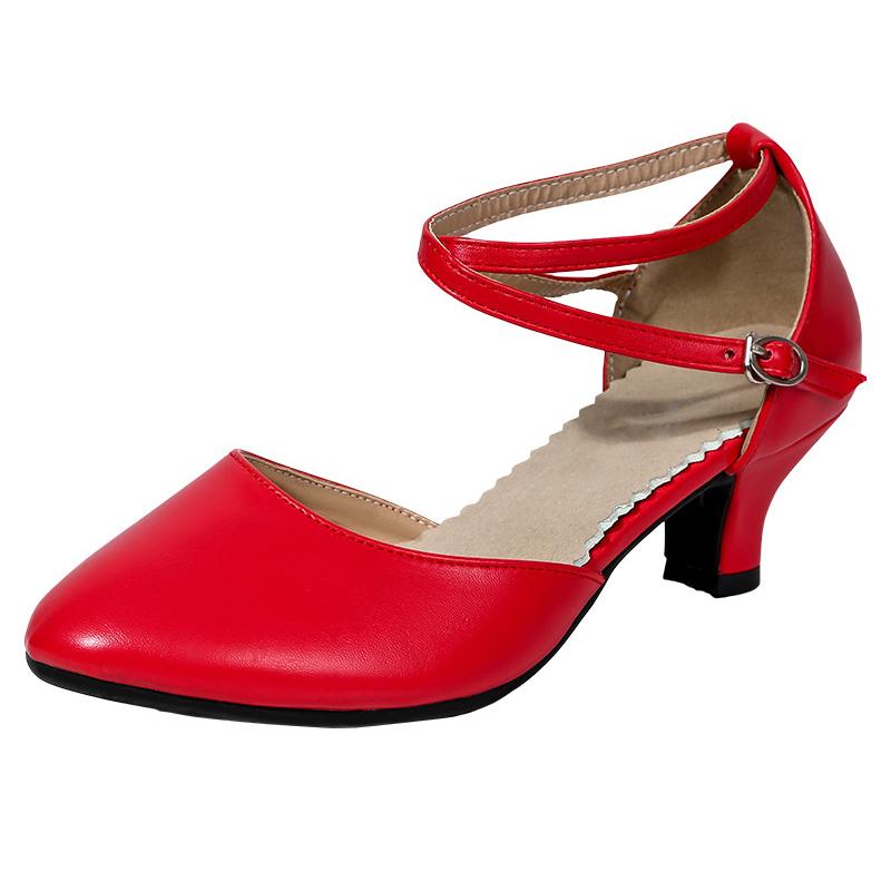 Dance Shoes Women's Latin Closed Comfortable Salsa Character Modern Tango Ballroom Dance Shoes