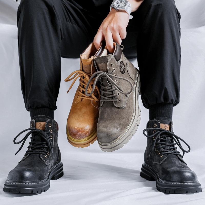 Ботинки Martin мужские осенние новые британские ветроподъемные не волновые оснастки ревеневые ботинки для спорта на открытом воздухе альпинистские ботинки 6516-R