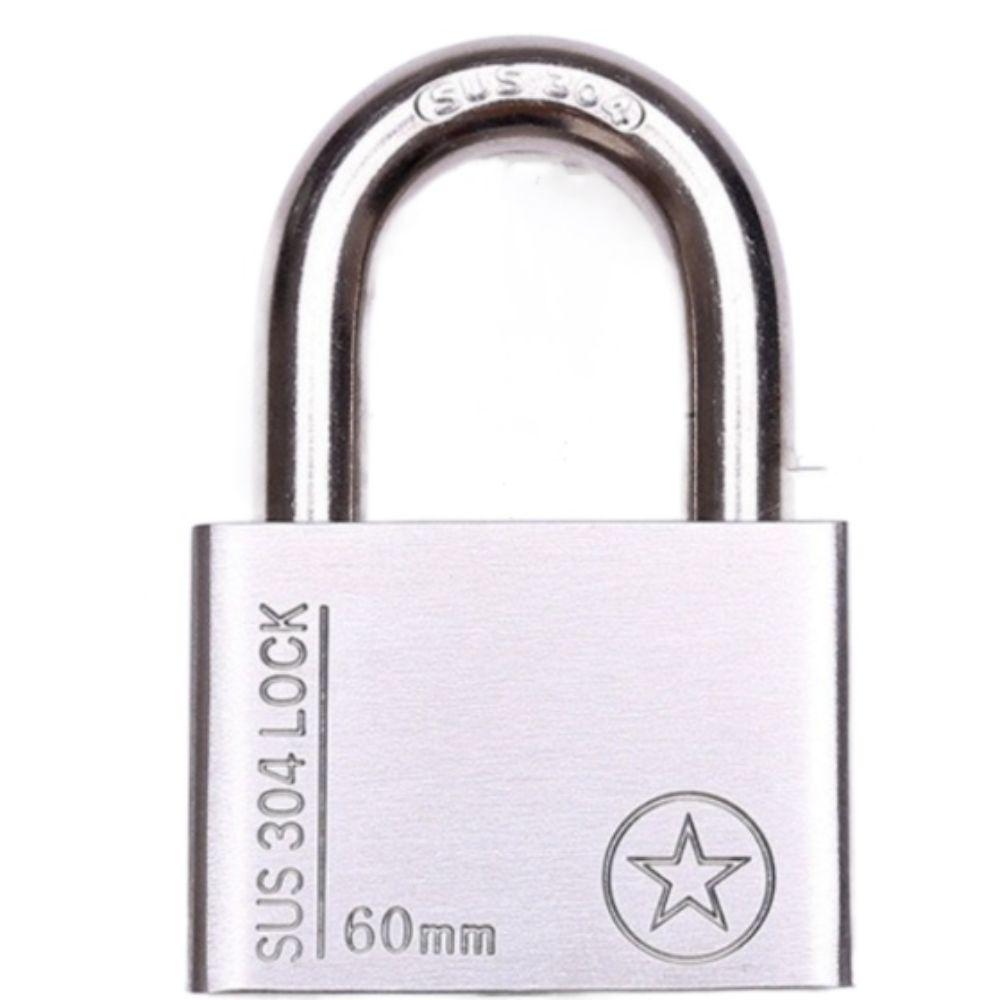 3 ключа, всепогодный навесной замок из нержавеющей стали 304, прочный, устойчивый к ржавчине, навесной замок для ворот, 30/40/50/60 мм, противоугонный замок для спортзала, садового сарая